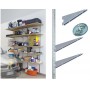 SHELF BRACKET 2 HOOKS ART. 2770 CM. 30 GALVANIZED