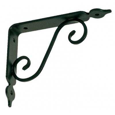 WROUGHT IRON SHELF MM. 140x110 SATIN BLACK