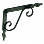 WROUGHT IRON SHELF MM. 140x110 SATIN BLACK