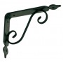 WROUGHT IRON SHELF MM. 225x175 SATIN BLACK