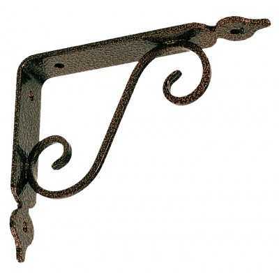WROUGHT IRON SHELF MM. 230x175 ANTIQUE COPPER