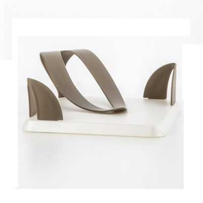 NAPKIN HOLDER IN PLASTIC Mother of Pearl-Taupe 7532C
