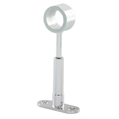 CENTRAL TUBE HOLDER IN ZAMAK FOR CHROME TUBE MM. 18