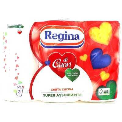 QUEEN OF HEARTS 3 KITCHEN PAPER TOWEL 3 PLY 50 TEARS
