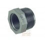 RIDUZIONE FILETTATA NERA M/F 1 1/4 x 3/4 POLL. 