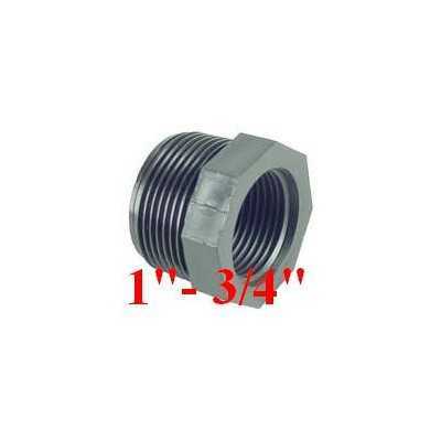 RIDUZIONE FILETTATA NERA M/F 1 x 3/4 