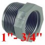 RIDUZIONE FILETTATA NERA M/F 1 x 3/4 