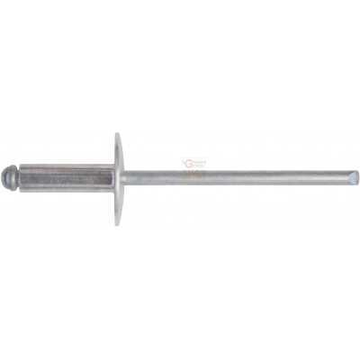 WIDE HEAD ALUMINUM RIVETS MM. 4.8 X 16 PCS. 50