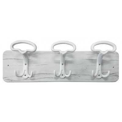 CLOTHES HANGER WHITE LADY SHABBY CHIC 3 PLACES CM. 50x16