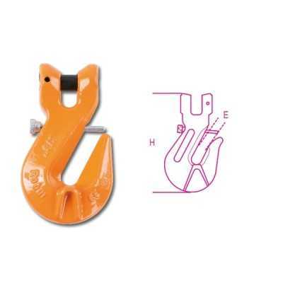 Robur Fork shortening hooks with safety locking high resistance