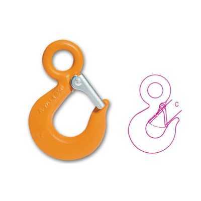 Robur Eye lifting hooks in high-strength alloy steel grade GR.8