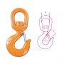 Robur Adjustable lifting hooks not under load high resistance