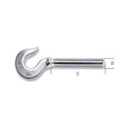 Robur Hooks for turnbuckles right thread galvanized (3/16) ZD M5