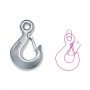 Robur Hook for lifting with safe galvanized carbon steel GR. 4