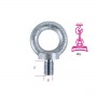 Robur Eye bolts for male lifting DIN580 C15E galvanized Z M8