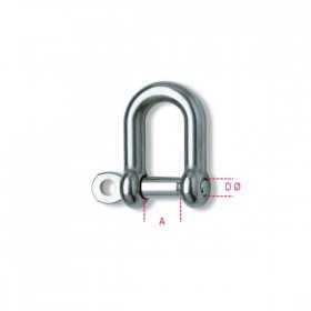 Robur AISI 316 stainless steel straight shackles 10