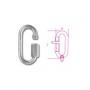 Robur AISI 316 6X57 stainless steel junction links