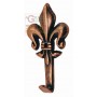 APPENDIQUADRO GIGLIO FINITURA BRONZO N. 2 MM. 47 ALTO PZ. 5 