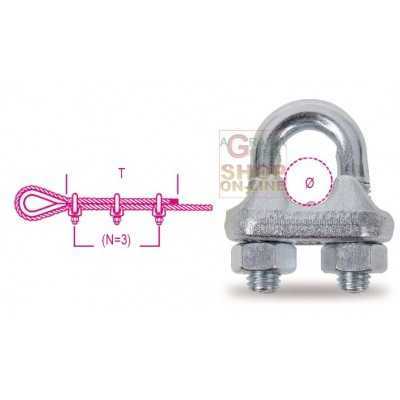 ROBUR MORSETTI ART. 8016 FOR GALVANIZED STEEL ROPE AND CABLE