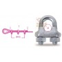 ROBUR MORSETTI ART. 8016 FOR GALVANIZED STEEL ROPE AND CABLE