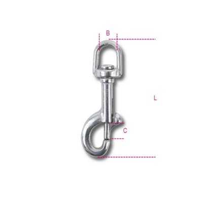 Robur Moschettoni a girello inox AISI 316 12 