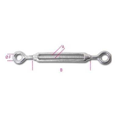 Robur Tenditore a due occhi inox AISI 316 M4 