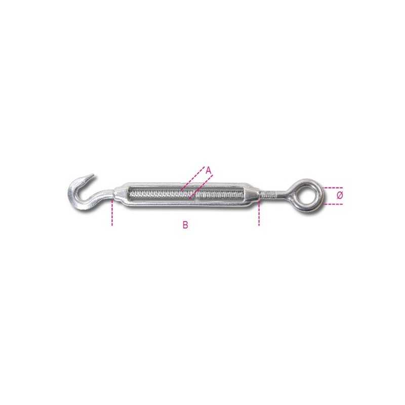 Tenditore a 2 forcelle saldate in acciaio inox - acciaio AISI 316