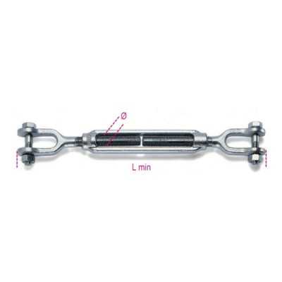 Robur Tensioners with two galvanized forks Z M8