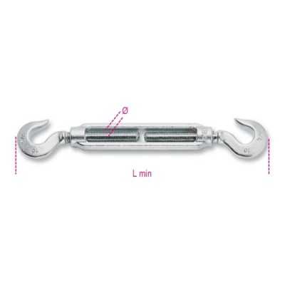 Robur Tensioners with two galvanized hooks (1/4) Z M6