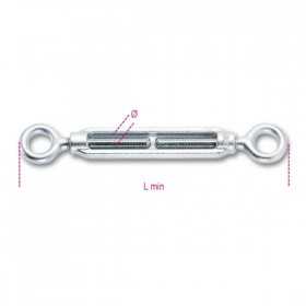 Robur Turnbuckles with two galvanized eyes (3/4) Z M20