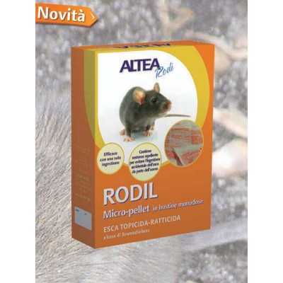 RODIL MICRO-PELLETED TOPICIDE-RACTICIDE BAIT, IN SINGLE-DOSE