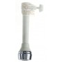 WATER JET WITH SHOWER AND CHROME AERATOR SCREW CLAMP CM. 10