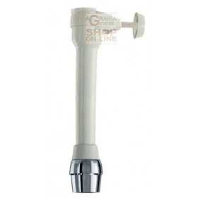 WATER JET WITH SHOWER AND CHROME AERATOR SCREW CLAMP CM. 15