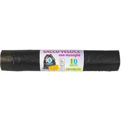 BAG ROLL FOR SEPARATE WASTE COLLECTION HD BLACK NEC CM. 70x110