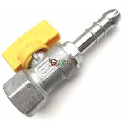 STRAIGHT BALL VALVE FOR GAS FEMALE HOSE HOLDER CIM 172PG DIAM 1