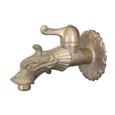 BRASS TAP FOR FOUNTAINS LEVER TYPE WITH ROSE CONNECTION 1/2