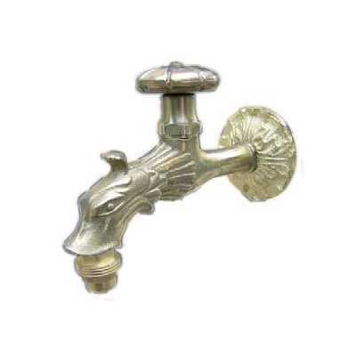 BRASS TAP FOR FOUNTAINS TYPE FLYWHEEL WITH ROSE CONNECTION 1/2
