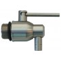 RUBINETTO INOX PER CONTENITORE 1/2 A LEVA CAPALDO 