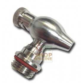 STAINLESS STEEL TAP FOR 1/2 INCH CONTAINER WITH DROPPROOF SCREW