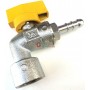 SQUARE BALL VALVE FOR LPG METHANE GAS UNI 7140 FEMALE HOSE