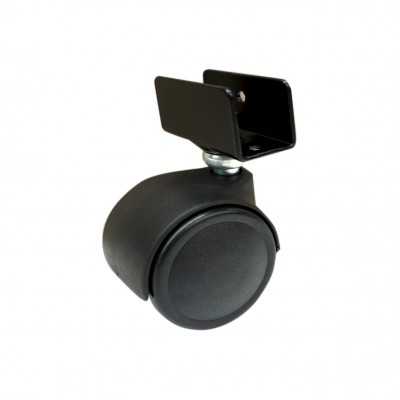 TWIN NYLON WHEEL WITH U / 16 MM PLATE. 40