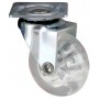 WHEEL FOR TRANSPARENT FURNITURE D. 50 WITH PLATE
