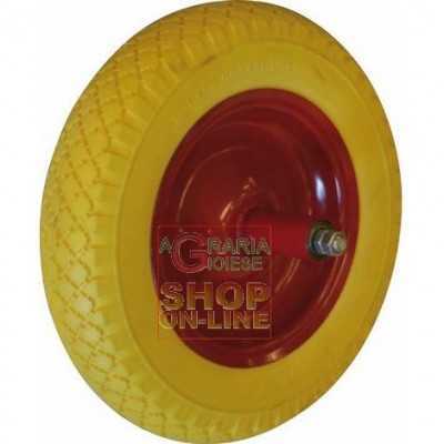 WHEEL VESPA FULL FOR WHEELBARROW WITH AXLE BEARING CM. 20