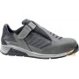 NUBUCK SPLIT SANDAL WITH FABRIC INSERTS ALUMINUM TOE TEXTILE
