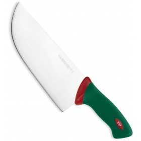 SANELLI PREMANA COUNTER KNIFE HALF SHOT GREEN AND RED HANDLE
