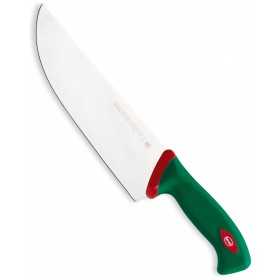 SANELLI PREMANA SLICING KNIFE WITH GREEN AND RED HANDLE CM. 24