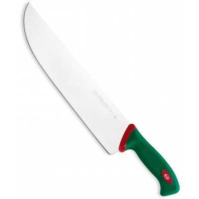 SANELLI PREMANA SLICING KNIFE WITH GREEN AND RED HANDLE CM. 33