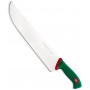 SANELLI PREMANA SLICING KNIFE WITH GREEN AND RED HANDLE CM. 36