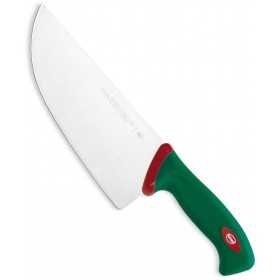 SANELLI PREMANA LARGE SLICING KNIFE WITH GREEN AND RED HANDLE