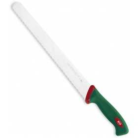 SANELLI PREMANA SERRATED BREAD KNIFE WITH GREEN AND RED HANDLE